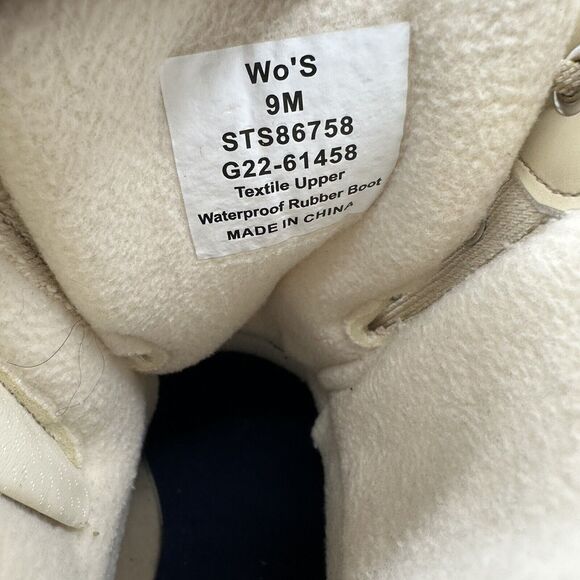 Sperry Syren Gulf Duck Boots Iridescent Angora White Women's Size 9M - Picture 6 of 10